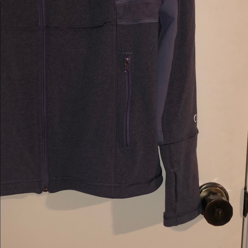 Purple Calla Mesh Panel Workout Jacket - Picture 2 of 7